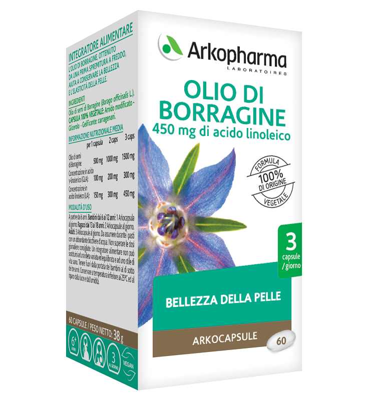 ARKOCAPSULE OLIO BORRAG 60CP BIO