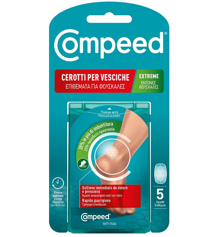 COMPEED CEROTTI PER VESCICHE EXTREME 5 PEZZI COMPEED CEROTTI PER VESCICHE EXTREME 5 PEZZI