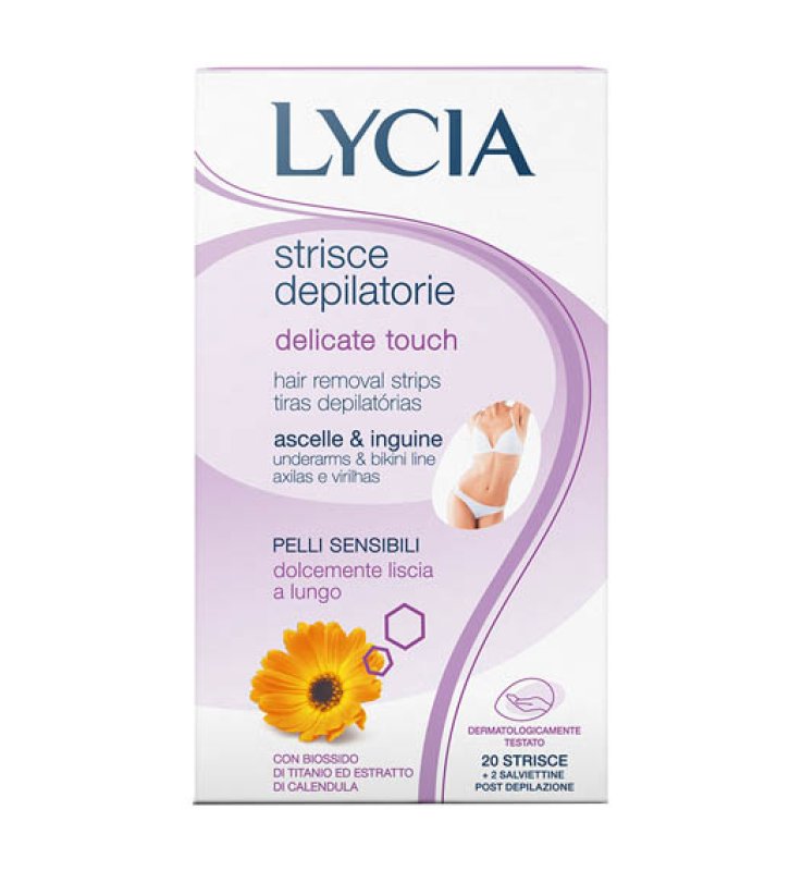 LYCIA STRISCE DEPILATORIE DELICATE TOUCH ASCELLE E INGUINE 20 PEZZI