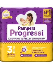 PAMPERS PROGRESSI MIDI PANNOLINO 3 4-9KG 27 PEZZI