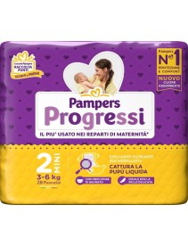 PAMPERS PROGRESSI MINI PANNOLINO 2 3-6KG 30 PEZZI