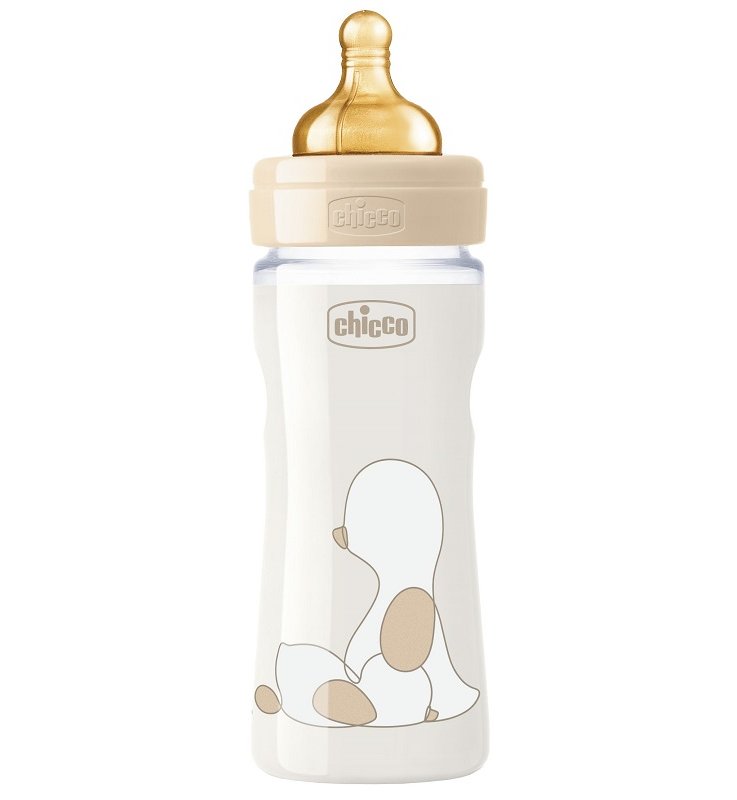 CHICCO BIBERON ORIGINAL 250ML TOUCH REGULAR UNISEX CON TETTARELLA IN CAUCCIU'