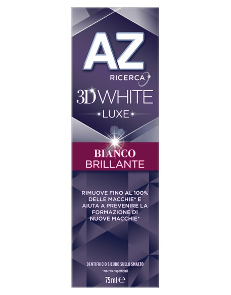 AZ DENT 3D WHITE LUXE BIANCO BRILLANTE 75 ML