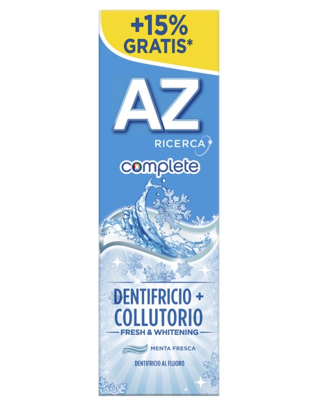 ORAL B DENTIFRICIO AZ COMPLETE + COLLUTORIO WHITENING 65 + 10 ML