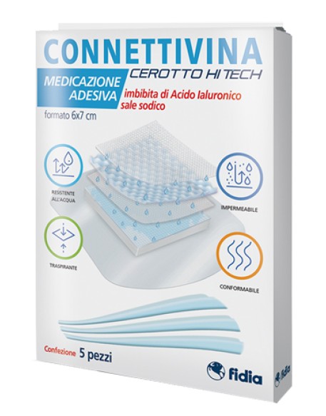 CEROTTO CONNETTIVINA HITECH 6 X 7 CM 5 PEZZI