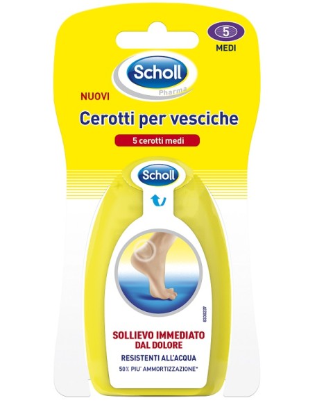 SCHOLL CEROTTI PER VESCICHE MEDIO DITA DEI PIEDI 6 PEZZI