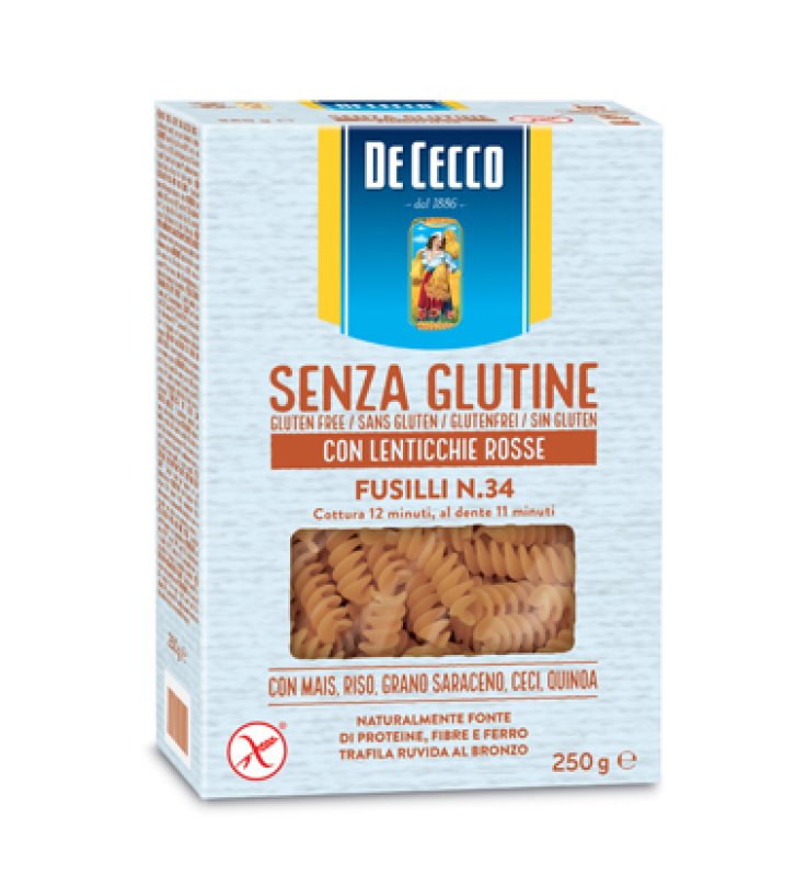 DE CECCO Fusilli/Lent.250g DE CECCO Fusilli/Lent.250g