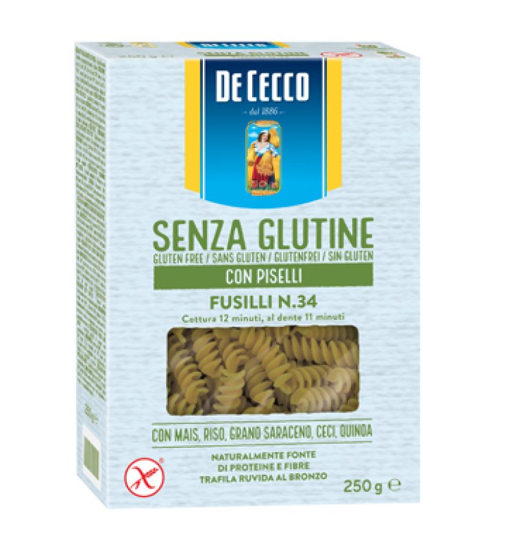 DE CECCO Fusilli/Piselli 250g DE CECCO Fusilli/Piselli 250g
