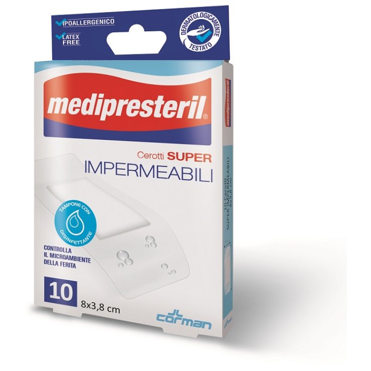 MEDIPRESTERIL CEROTTI IMPERMIABILI SUPER 8 X 3,8 10 PEZZI MEDIPRESTERIL CEROTTI IMPERMIABILI SUPER 8 X 3,8 10 PEZZI