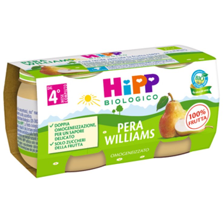 HIPP BIO OMOGENEIZZATO PERA WILLIAMS 2 X 80 G HIPP BIO OMOGENEIZZATO PERA WILLIAMS 2 X 80 G