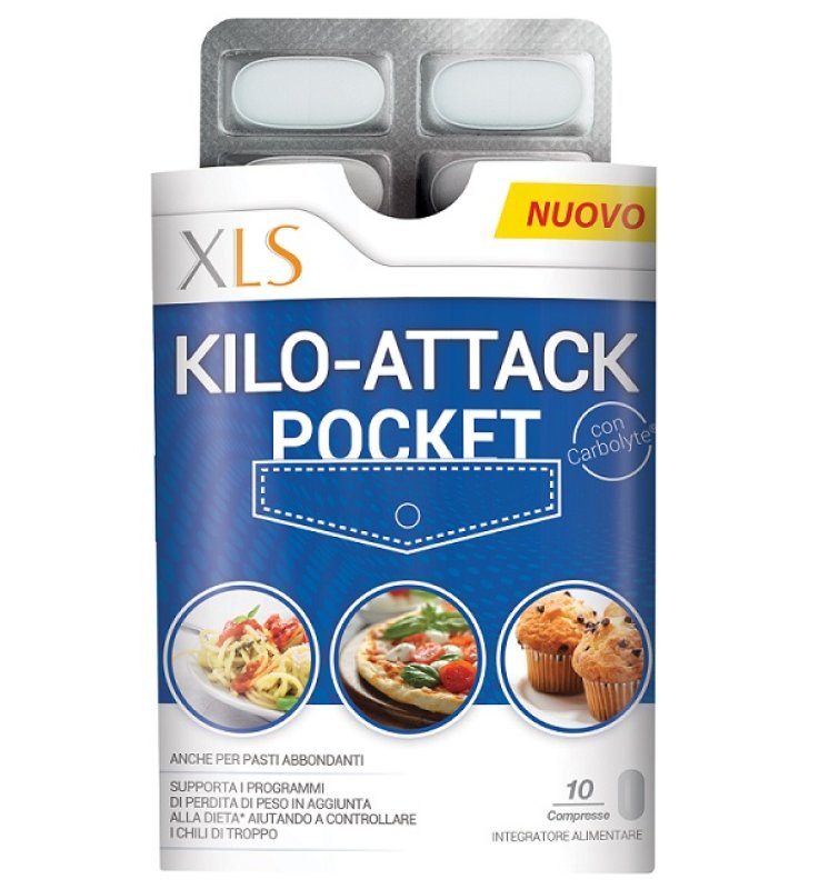 XLS KILO ATTACK POCKET 10 COMPRESSE