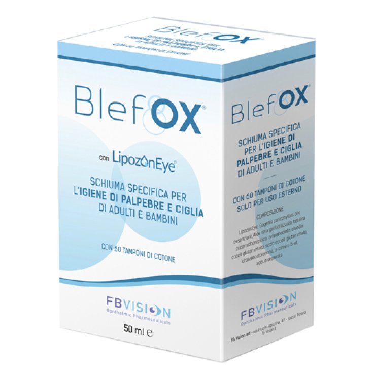 BLEFOX SCHIUMA SPECIFICA PER IGIENE PALPEBRE E CIGLIA 50 MLCON EROGATORE + 60 DISCHETTI BLEFOX SCHIUMA SPECIFICA PER IGIENE PALPEBRE E CIGLIA 50 MLCON EROGATORE + 60 DISCHETTI