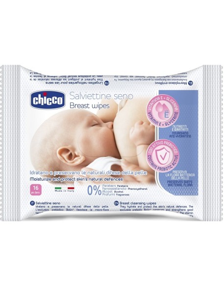 CHICCO SALVIETTE DETERGENTI PER IL SENO 16 PEZZI