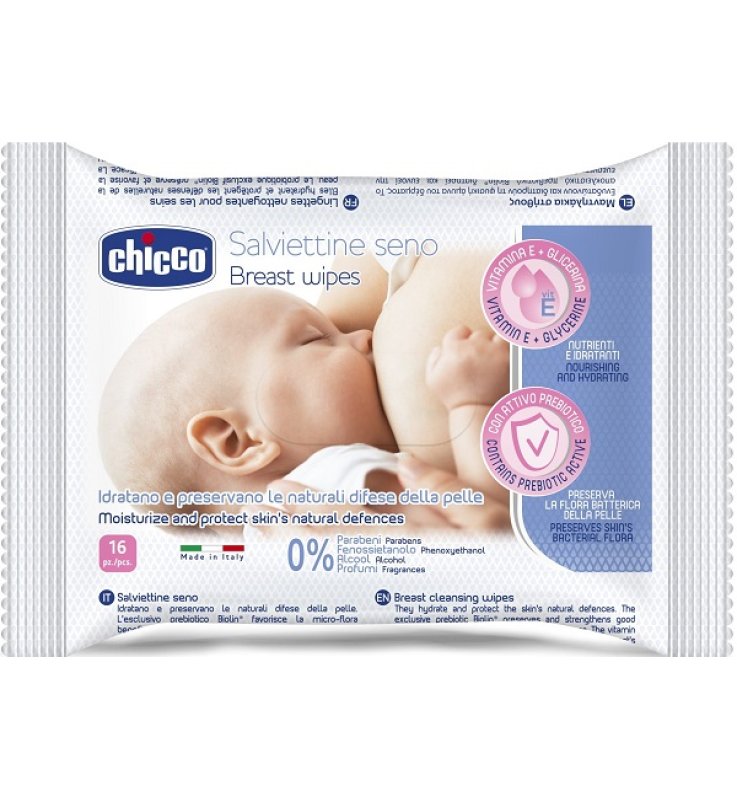 CHICCO SALVIETTE DETERGENTI PER IL SENO 16 PEZZI