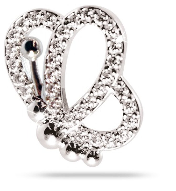 MJ POST 261 FARFALLA ZIRCONI MJ POST 261 FARFALLA ZIRCONI