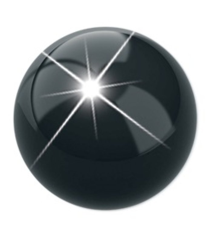 PRE ORECCH PALLINA NERA 4MM