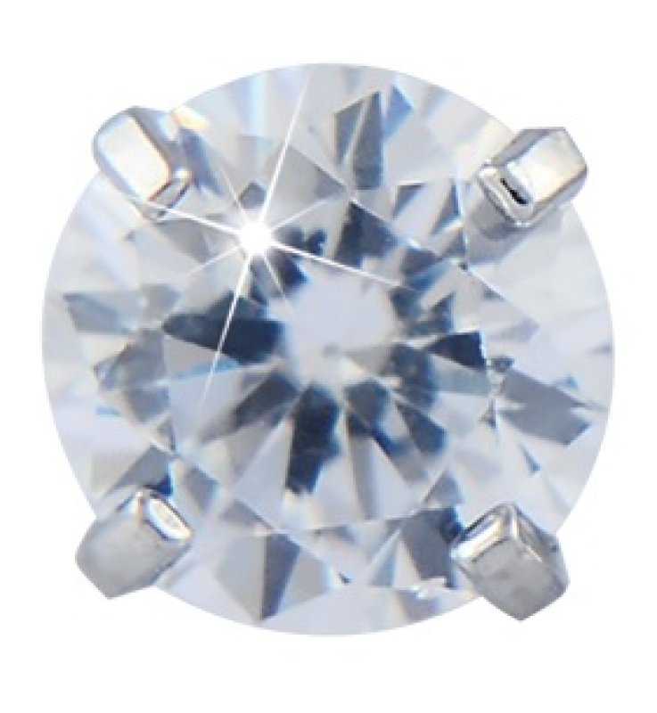 TIFFANY CUBICO 4MM CRISTALLO