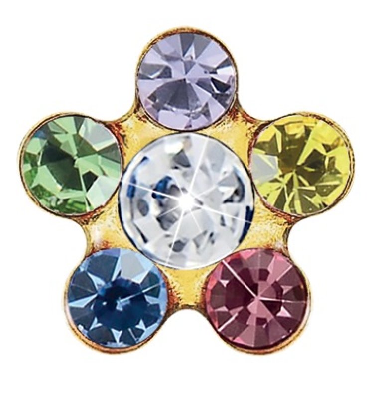 FIORE ORO 6MM ARCOBALENO