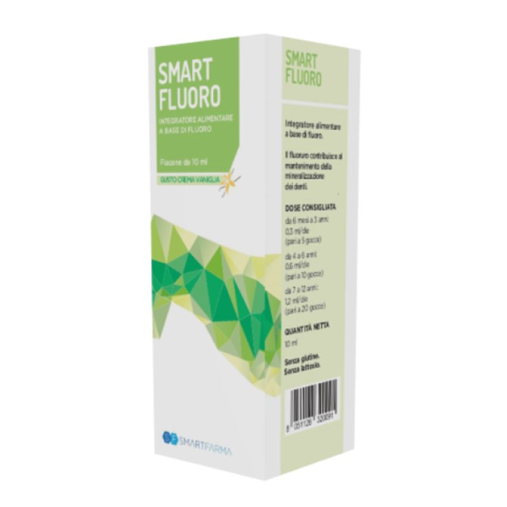 SMART FLUORO GOCCE 10 ML GUSTO CREMA VANIGLIA SMART FLUORO GOCCE 10 ML GUSTO CREMA VANIGLIA
