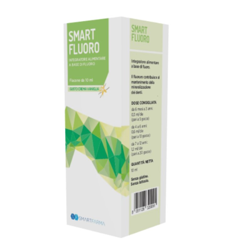 SMART FLUORO GOCCE 10 ML GUSTO CREMA VANIGLIA SMART FLUORO GOCCE 10 ML GUSTO CREMA VANIGLIA