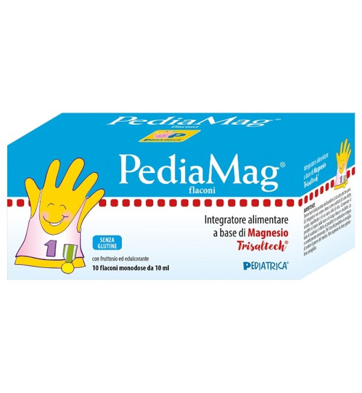 PediaMag 10 flaconi monodose da 10 ml - Integratore alimentare a base di Magnesio PediaMag 10 flaconi monodose da 10 ml - Integratore alimentare a base di Magnesio