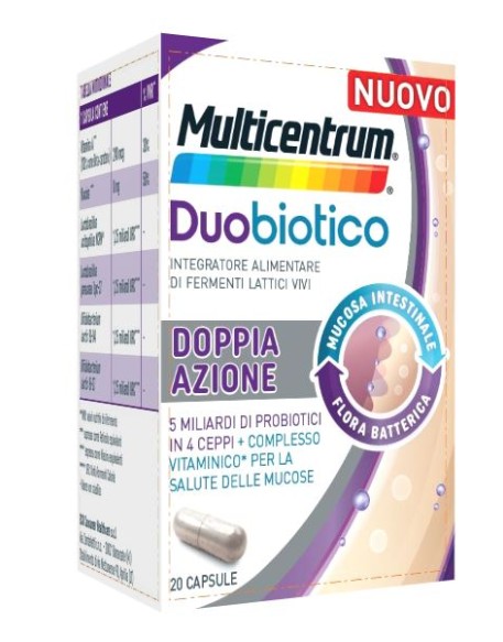 MULTICENTRUM DUOBIOTICO 20 CAPSULE