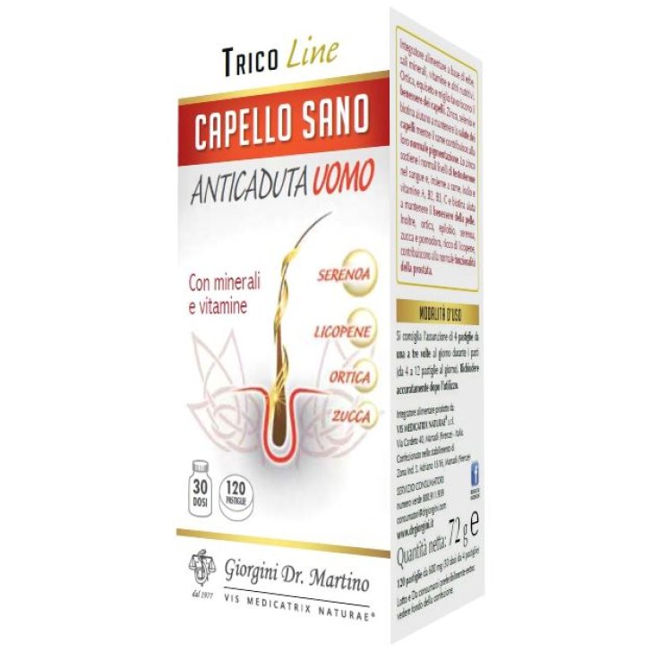 CAPELLO SANO ANTICADUTA UOMO 120 PASTIGLIE CAPELLO SANO ANTICADUTA UOMO 120 PASTIGLIE