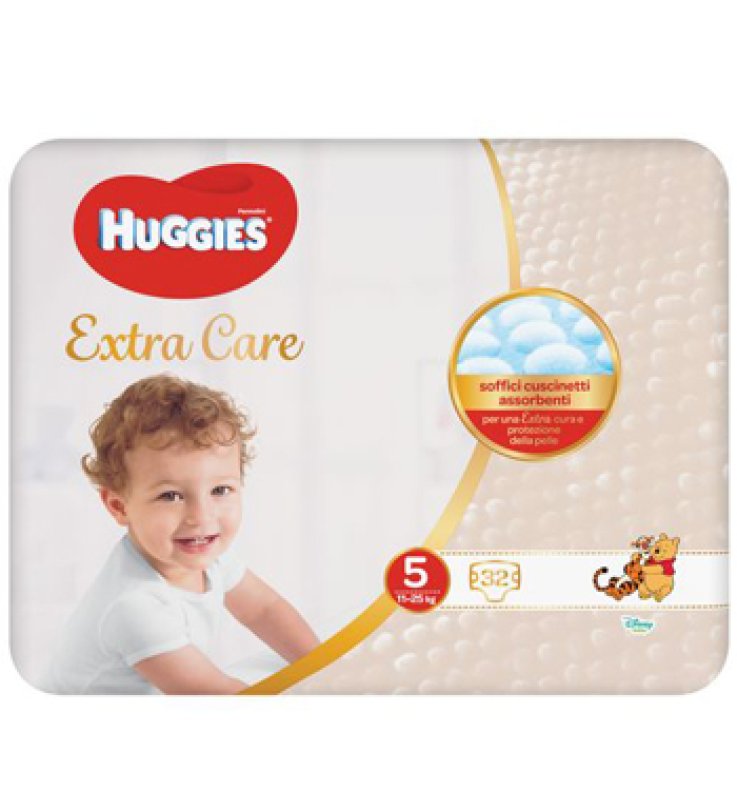 HUGGIES EXTRA CARE GR 5 32PZ