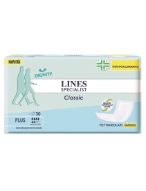 PANNOLONE LINES SPECIALIST CLASSIC RETTANGOLARE CON BARRIERACONTROL 30 PEZZI