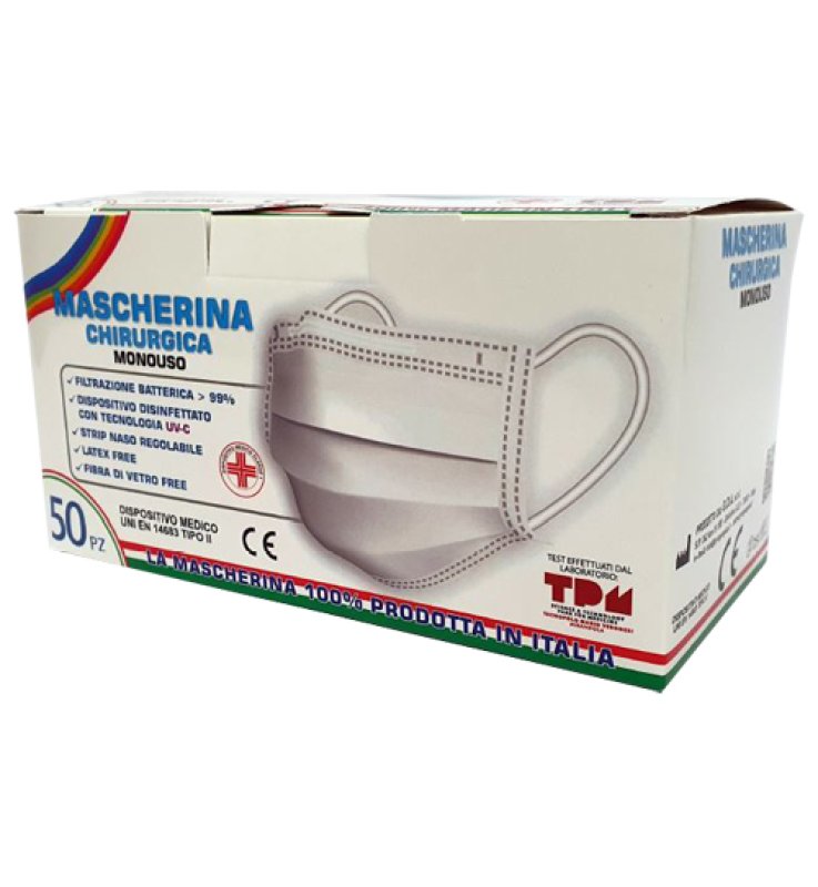 MASCHERINA CHIRURGICA GDA TIPO II TNT 3 STRATI 50 PEZZI MASCHERINA CHIRURGICA GDA TIPO II TNT 3 STRATI 50 PEZZI