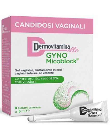 DERMOVITAMINA GYNOMICOBLOCK M 8 TUBETTI MONODOSE 5 ML