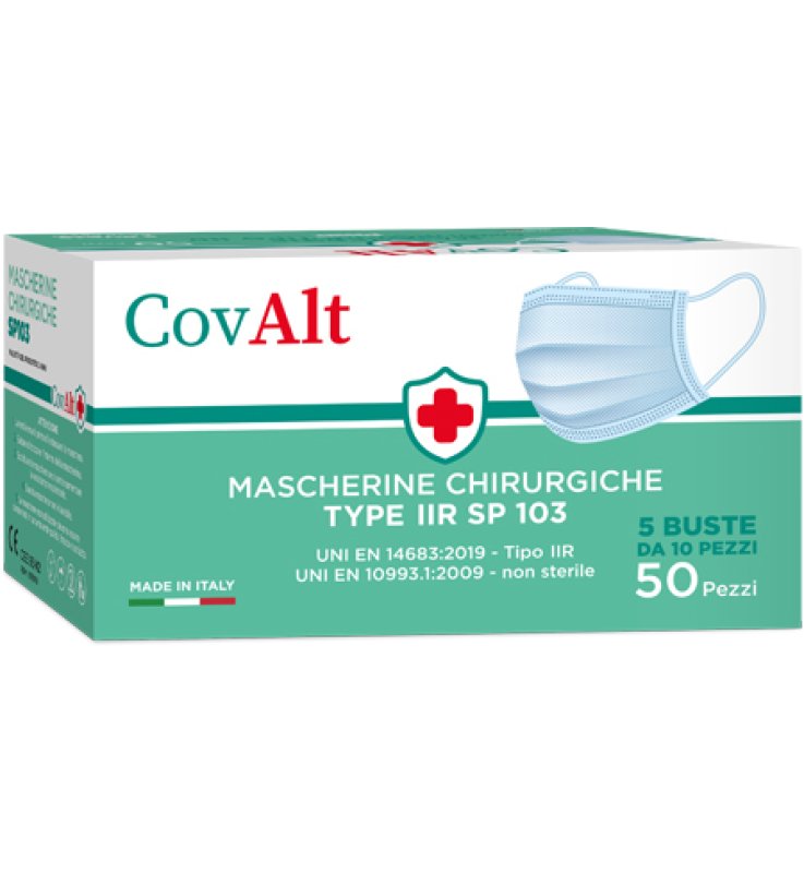 LDF COVERACT MASCHERA CHIRURGICA ADULTI IIR 50 PEZZI