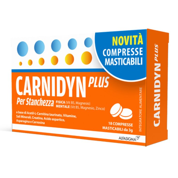 CARNIDYN PLUS 18 COMPRESSE MASTICABILI CARNIDYN PLUS 18 COMPRESSE MASTICABILI