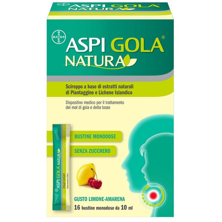 ASPI GOLA NATURA 16 BUSTINE MONODOSE DA 10 ML ASPI GOLA NATURA 16 BUSTINE MONODOSE DA 10 ML