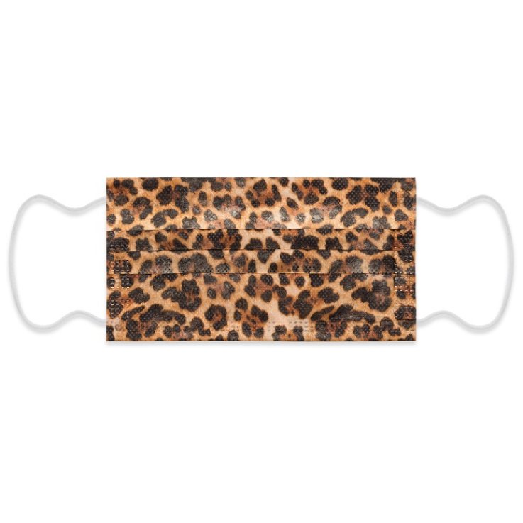 MYMASK PRO TIPO I MASCHERINA CHIRURGICA LEOPARD 10 PEZZI MYMASK PRO TIPO I MASCHERINA CHIRURGICA LEOPARD 10 PEZZI