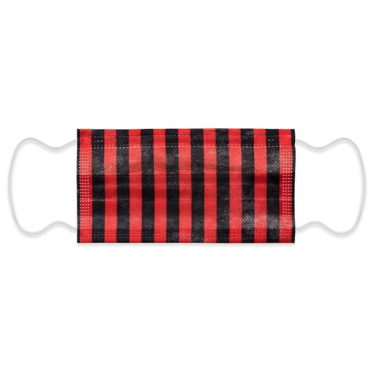 MYMASK PRO TIPO I MASCHERINA CHIRURGICA ROSSO NERO 10 PEZZI MYMASK PRO TIPO I MASCHERINA CHIRURGICA ROSSO NERO 10 PEZZI