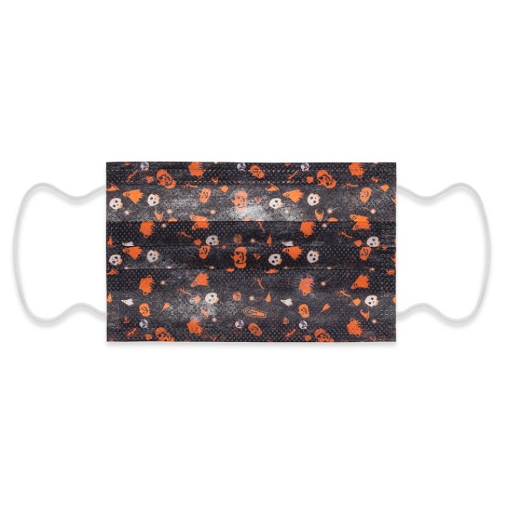MYMASK PROMO TIPO I JUNIOR MASCHERINA CHIRURGICA HALLOWEEN 10 PEZZI MYMASK PROMO TIPO I JUNIOR MASCHERINA CHIRURGICA HALLOWEEN 10 PEZZI