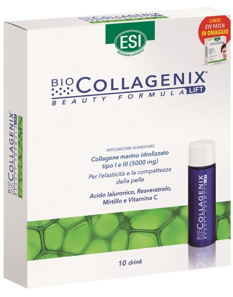 ESI BIOCOLLAGENIX DRINK 10 X 30 ML PROMO + EYE PATCH OMAGGIO