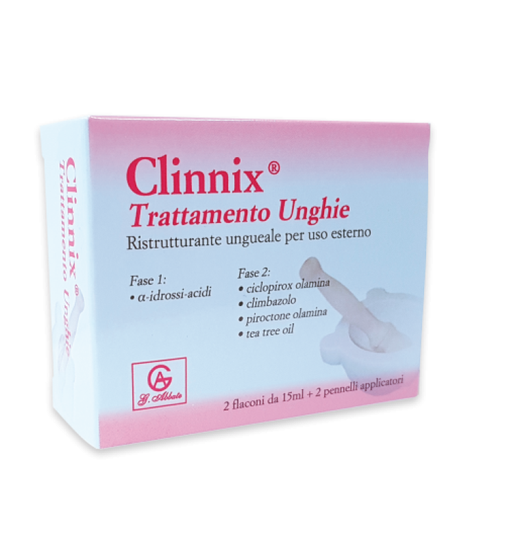 CLINNIX TRATTAMENTO UNGHIE 2 FLACONI 15 ML + 2 PENNELLI APPLICATORI