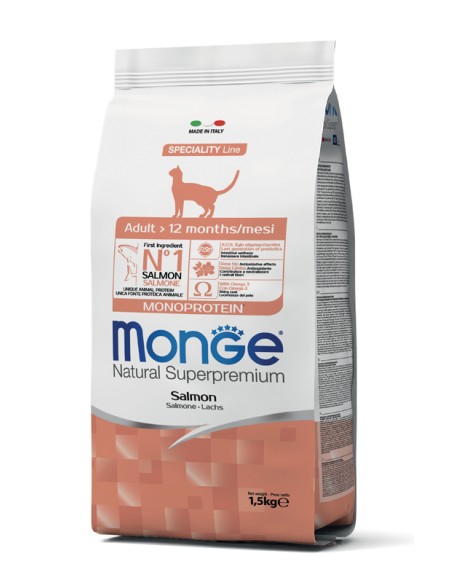 V MONGE CAT ADULT SALMONE 10KG S V MONGE CAT ADULT SALMONE 10KG S