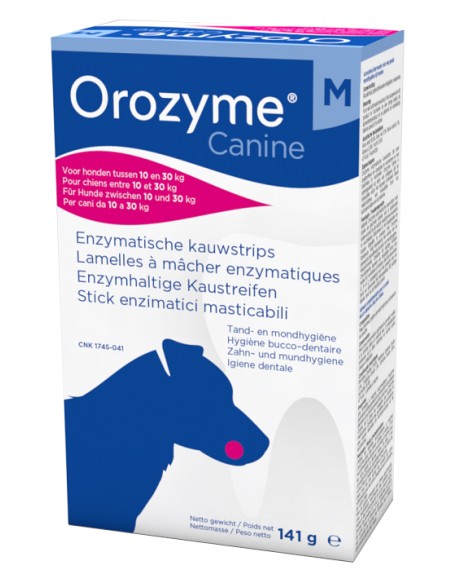 OROZYME CANINE STRISCE ENZIMATICHE MASTICABILI PER CANI DI TAGLIA MEDIA