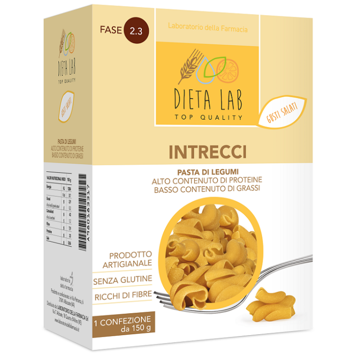 DIETA LAB PASTA DI LEGUMI INTRECCI 150 G DIETA LAB PASTA DI LEGUMI INTRECCI 150 G