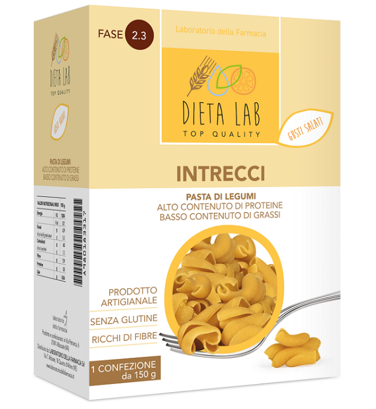 DIETA LAB PASTA DI LEGUMI INTRECCI 150 G
