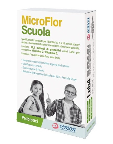 MICROFLOR SCUOLA 30 CAPSULE MASTICABILI