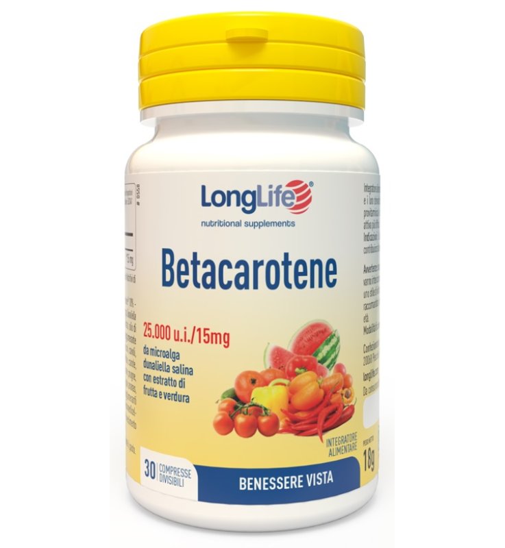 LONGLIFE BETACAROTENE 25000 UI 30 COMPRESSE