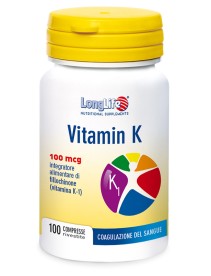 LONGLIFE VITAMIN K 100MCG 100 COMPRESSE