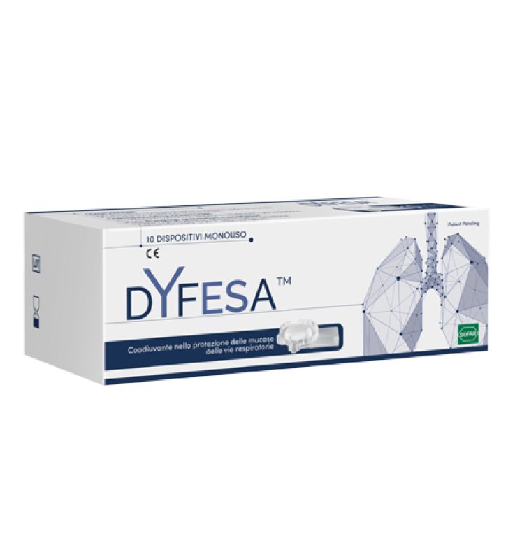 DYFESA 10 DISPOSITIVI MONOUSO PER INALAZIONE DYFESA 10 DISPOSITIVI MONOUSO PER INALAZIONE