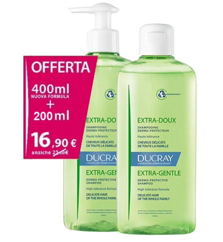 EXTRA DELICATO SHAMPOO DERMOPROTETTIVO 400 ML + 200 ML BIPACK
