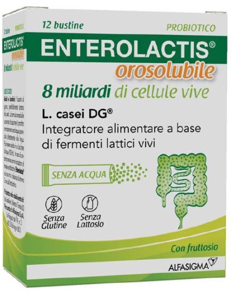 ENTEROLACTIS 8 MILIARDI 12 BUSTINE OROSOLUBILI