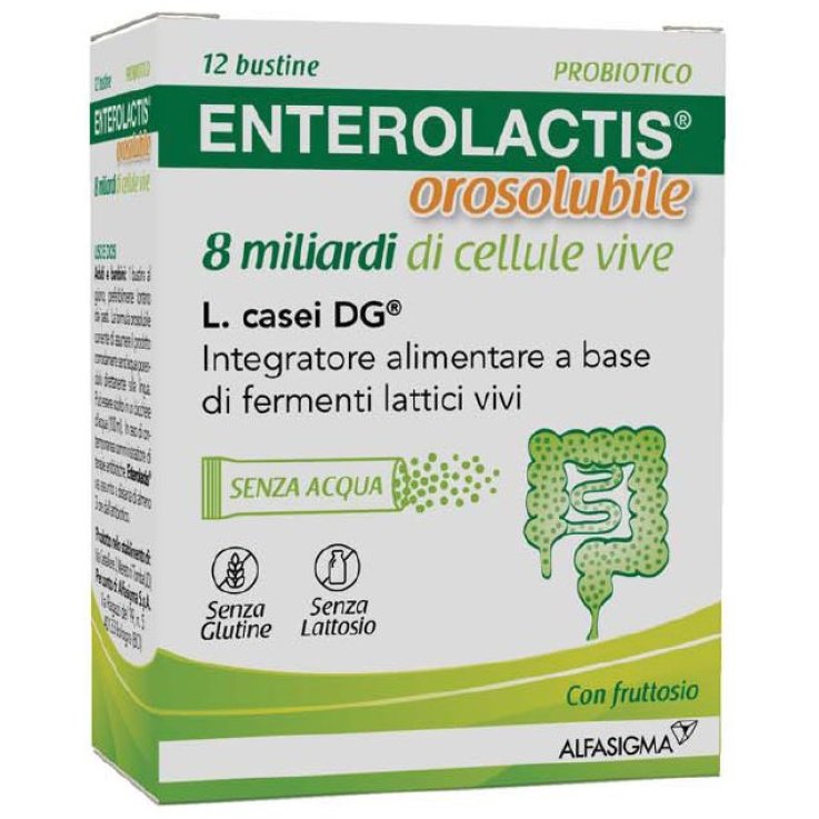 ENTEROLACTIS 8 MILIARDI 12 BUSTINE OROSOLUBILI ENTEROLACTIS 8 MILIARDI 12 BUSTINE OROSOLUBILI